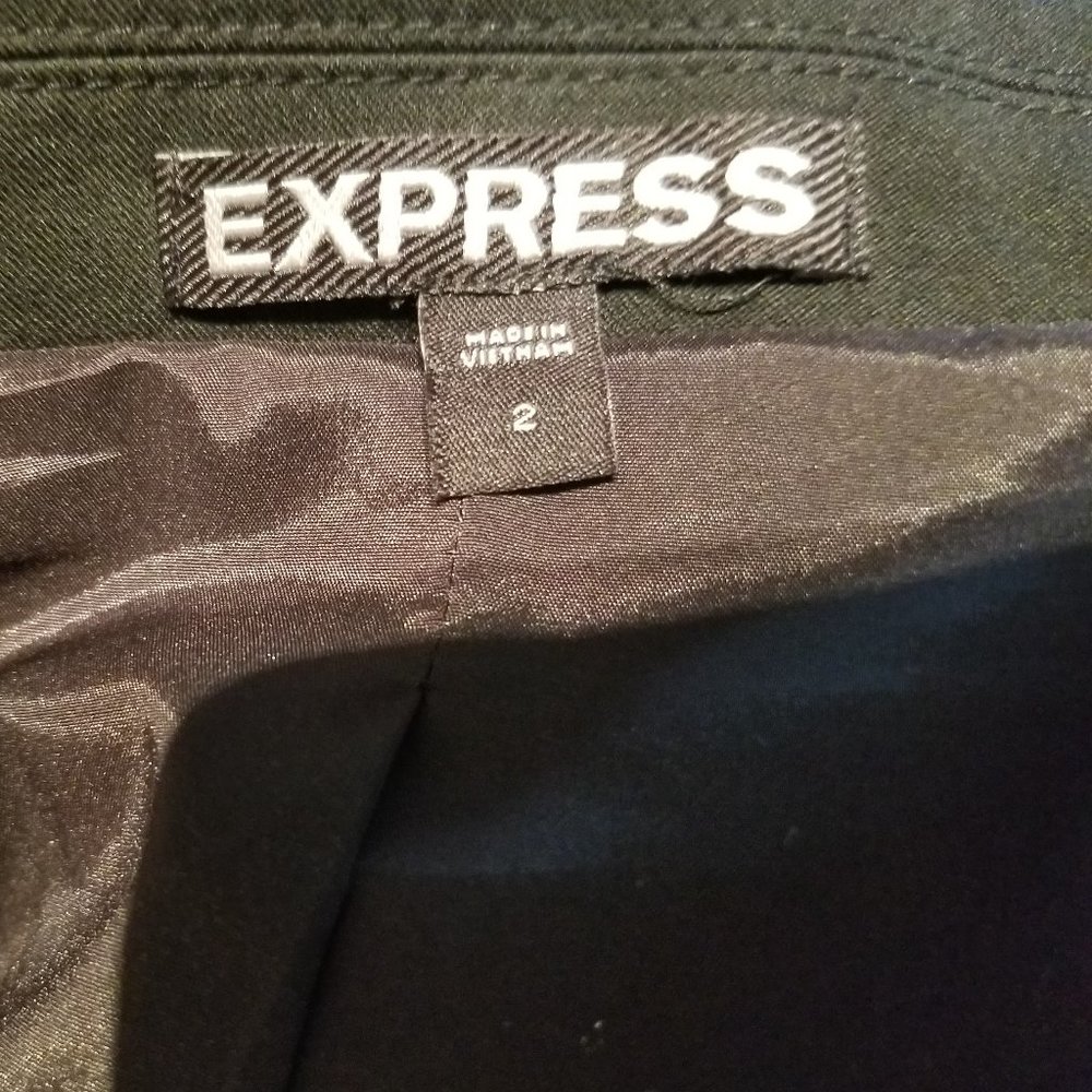 Express Women's Black Single-Button Tailored Blazer - Picture 4 of 4